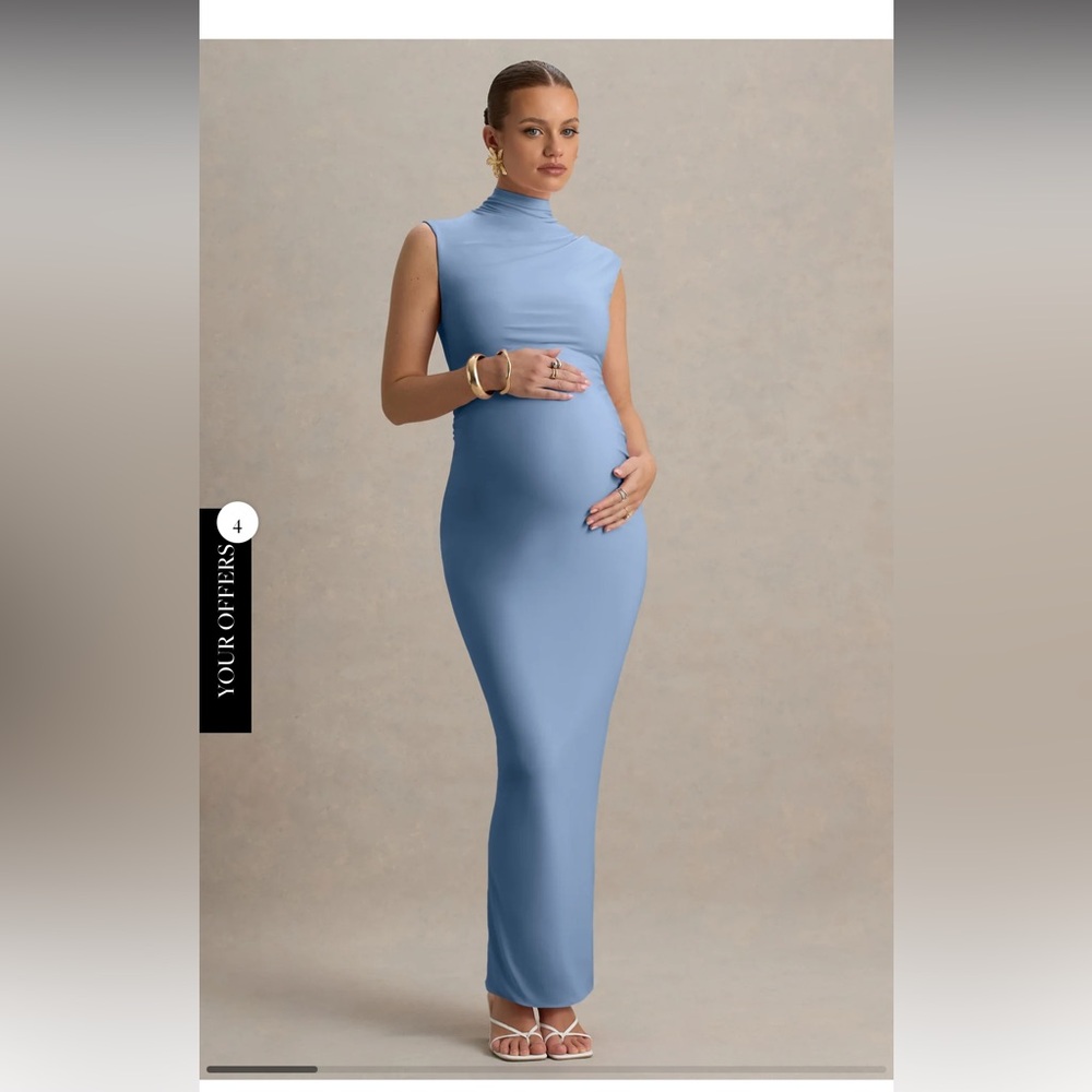 Club L London Blue Maternity Dress